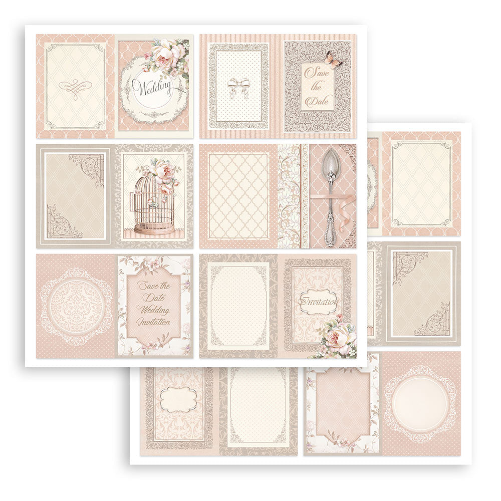 Stamperia  Double-Sided Paper Pad 8x8 - You and Me