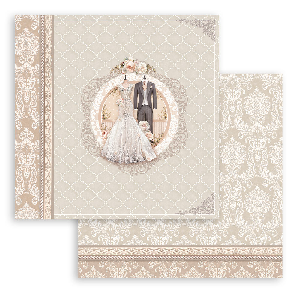 Stamperia  Double-Sided Paper Pad 8x8 - You and Me