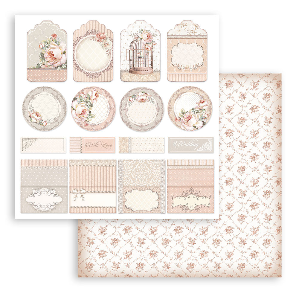 Stamperia  Double-Sided Paper Pad 8x8 - You and Me