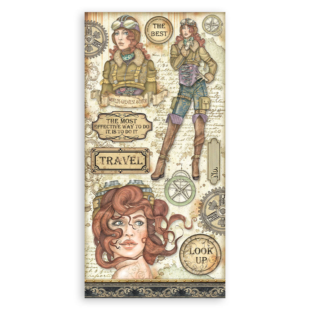 Stamperia Collectables Double-Faced Paper 6X12 - Sir Vagabond Aviator