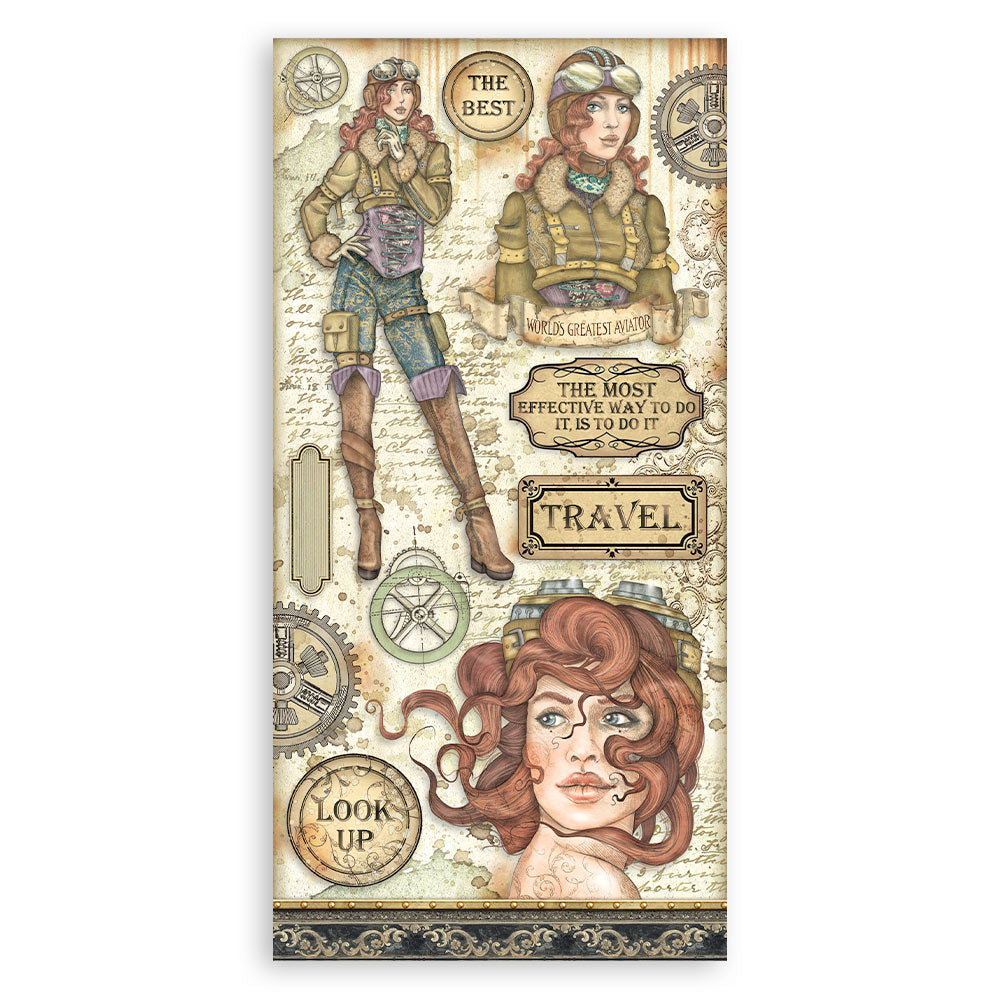 Stamperia Collectables Double-Faced Paper 6X12 - Sir Vagabond Aviator