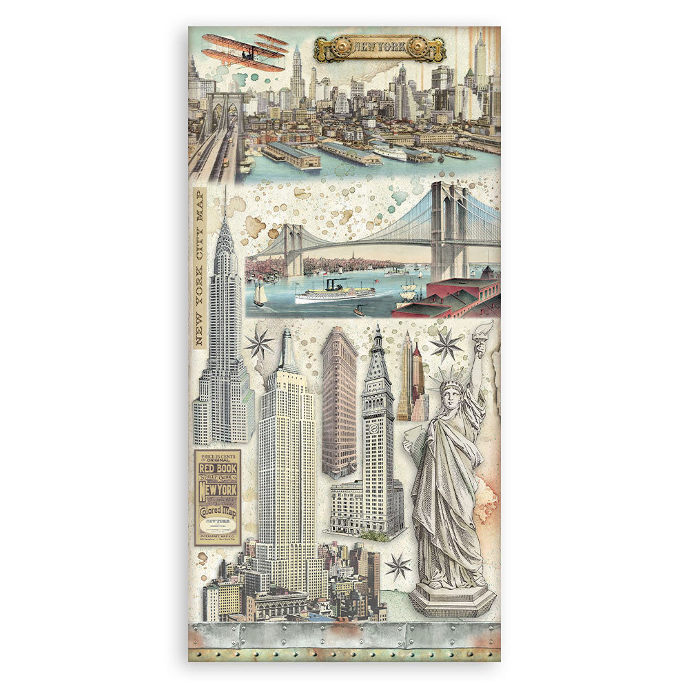 Stamperia Collectables Double-Faced Paper 6X12 - Sir Vagabond Aviator
