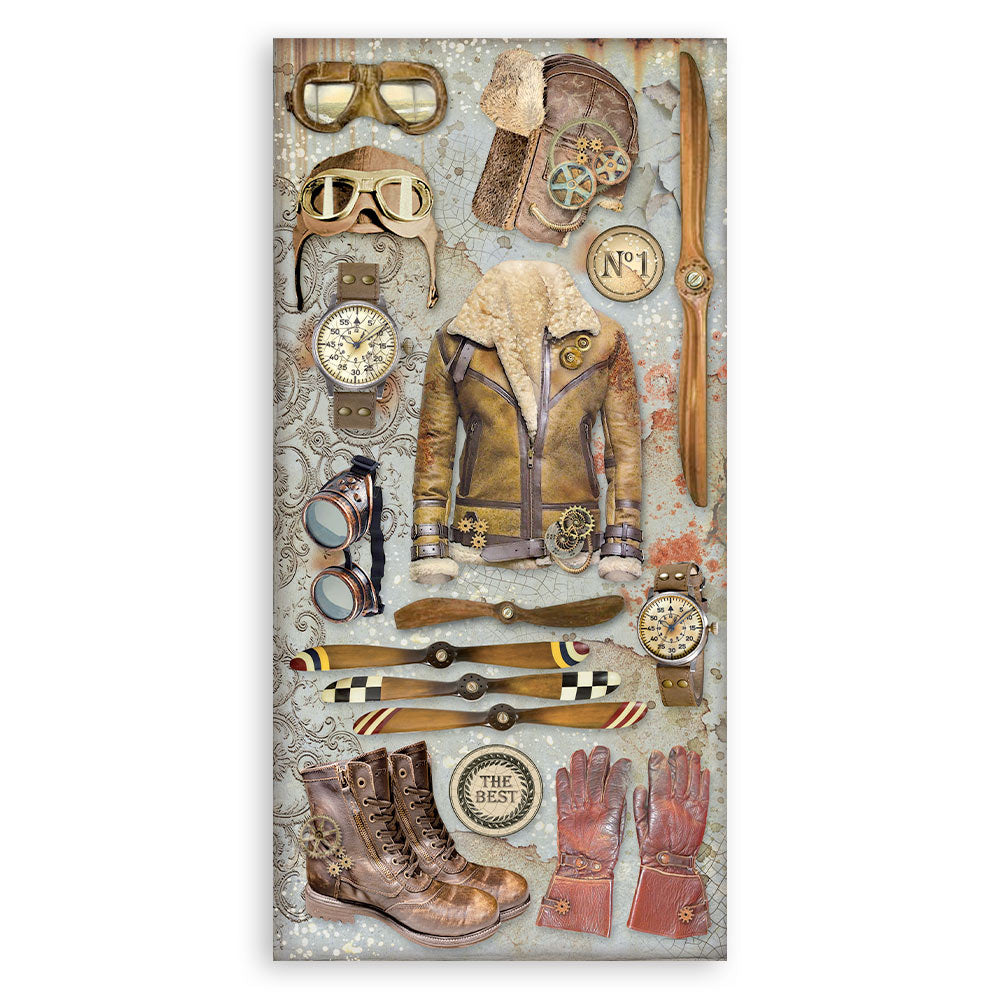 Stamperia Collectables Double-Faced Paper 6X12 - Sir Vagabond Aviator