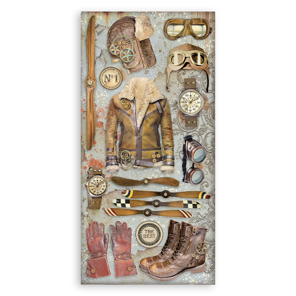 Stamperia Collectables Double-Faced Paper 6X12 - Sir Vagabond Aviator