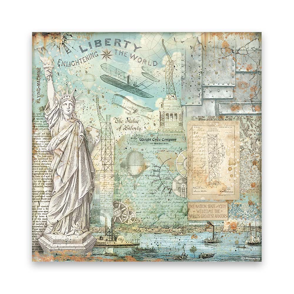 Stamperia Fabric - Sir Vagabond Aviator