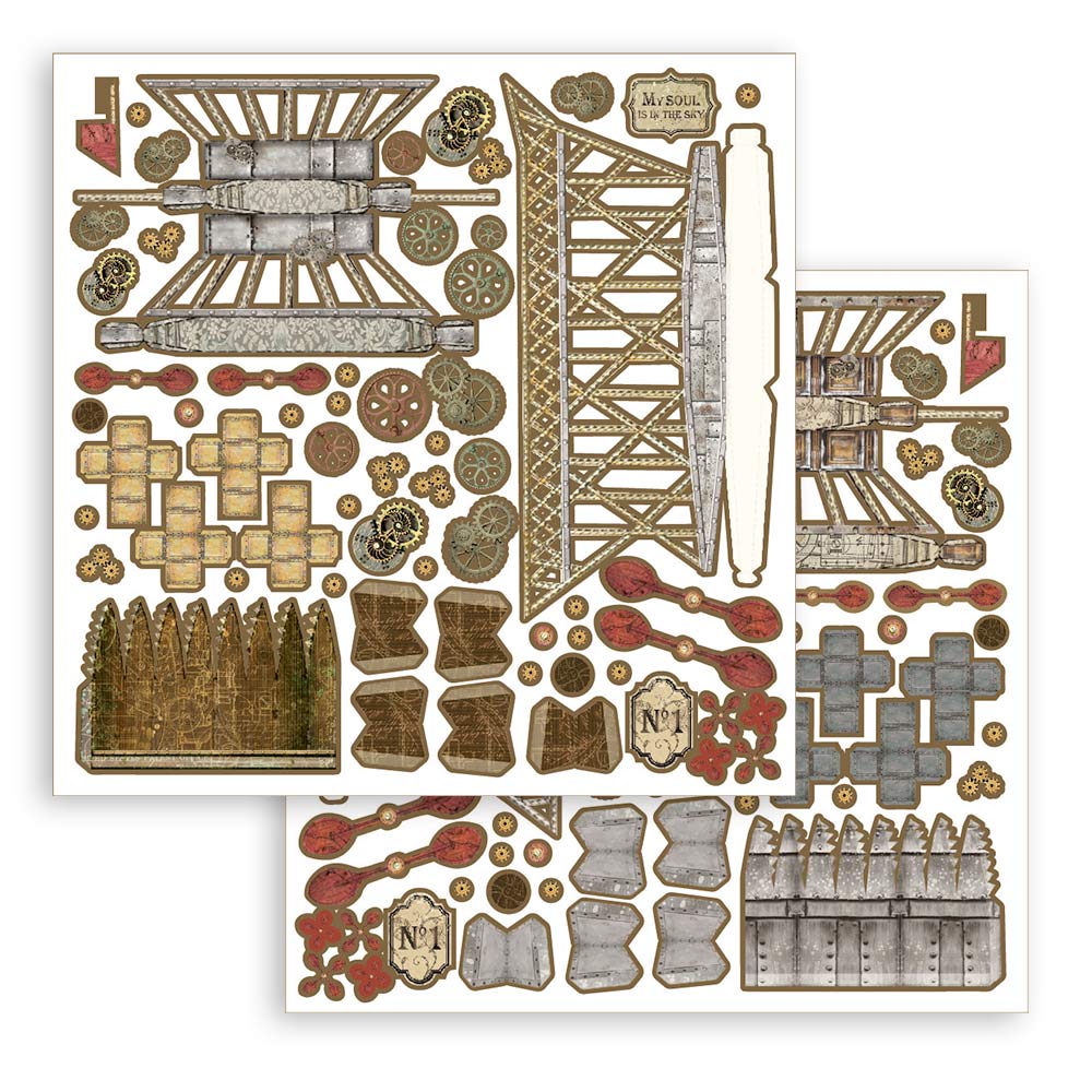 Stamperia 3D Paper Kit - Sir Vagabond Aviator - Airship