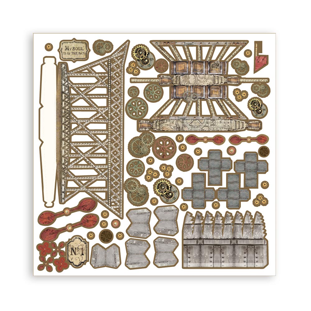 Stamperia 3D Paper Kit - Sir Vagabond Aviator - Airship