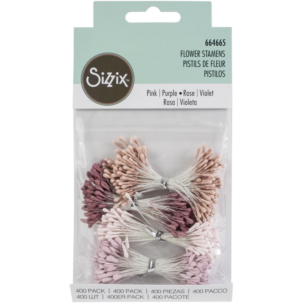 Sizzix Making Essential Flower Stamens - Pink & Purple