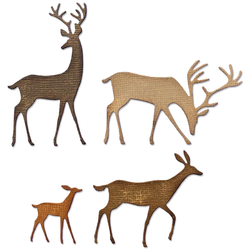Sizzix Thinlits Dies - By Tim Holtz - Darling Deer