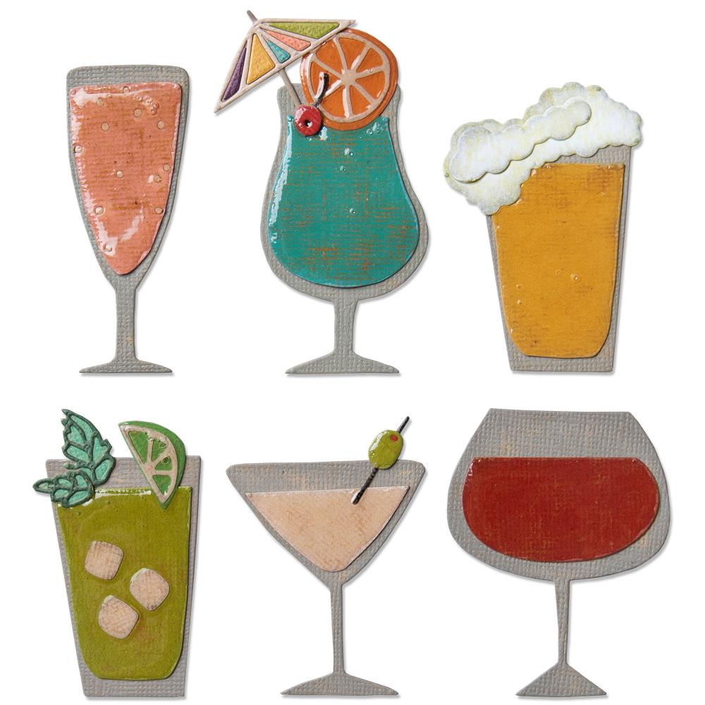 Sizzix Thinlits Dies By Tim Holtz - Happy Hour