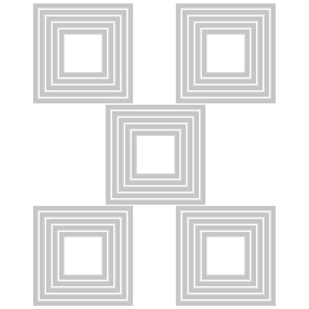 Sizzix Thinlits Dies By Tim Holtz - Stacked Squares