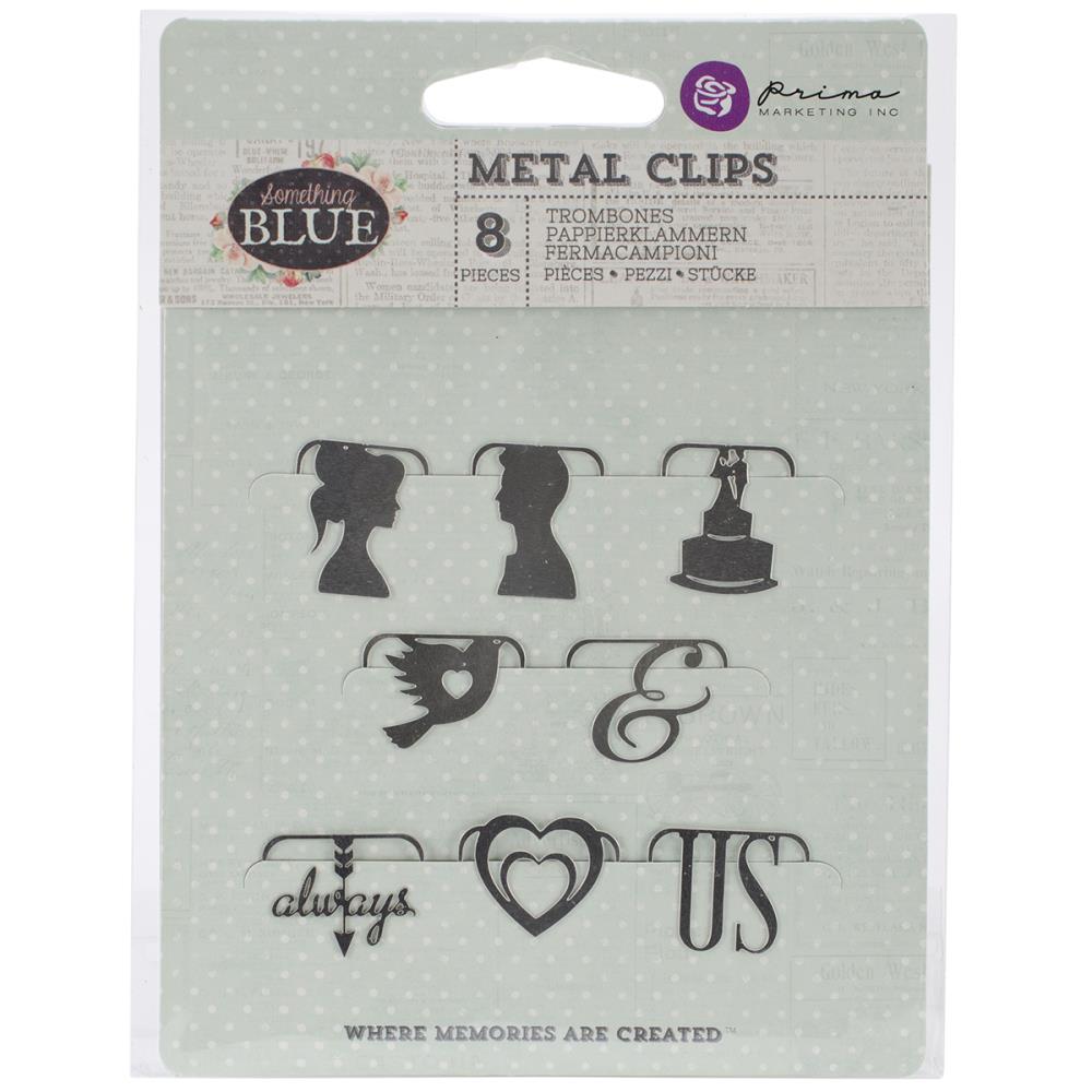 Something Blue Metal Paper Clips 8/Pkg