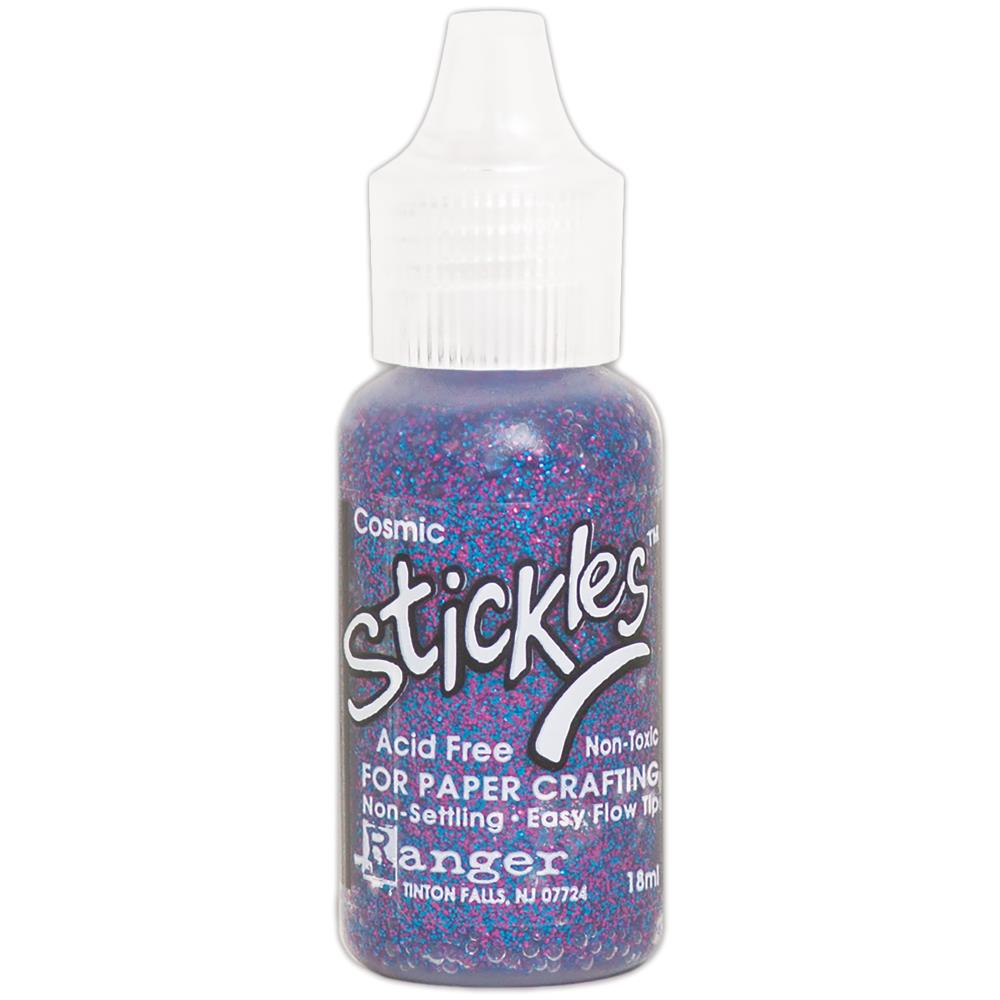 Ranger Stickles glitter glue in a clear squeeze bottle with a precision applicator tip