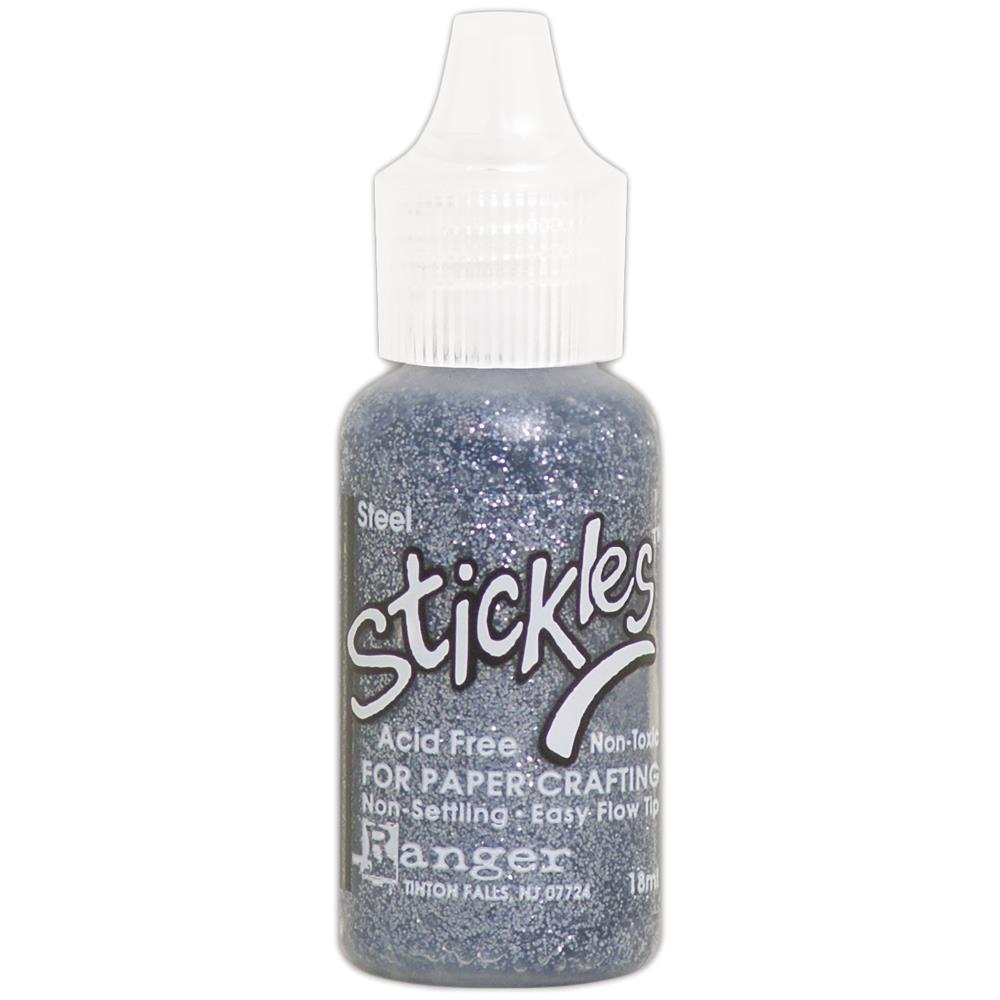Ranger Stickles glitter glue in a clear squeeze bottle with a precision applicator tip