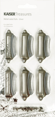 Kaisercraft Treasures Label Pulls- Silver