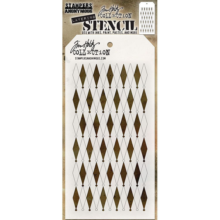 Tim Holtz - Layering Stencil - Shifter Diamonds
