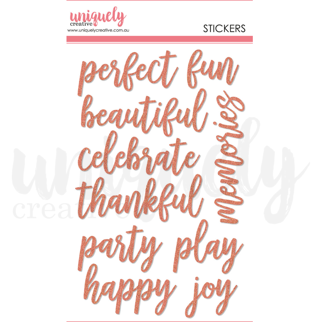 Uniquely Creative - Title Stickers - PERFECT