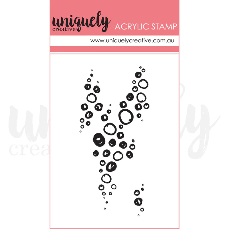 Uniquely Creative - Mark Making Mini Acrylic Stamp - Sea Bubbles