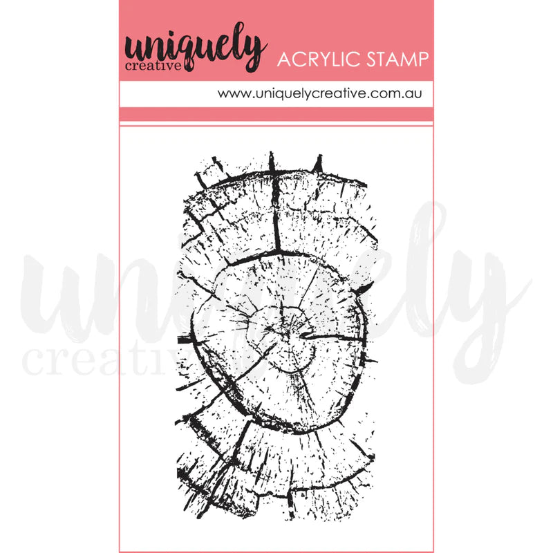 Uniquely Creative - Mark Making Mini Acrylic Stamp - Log
