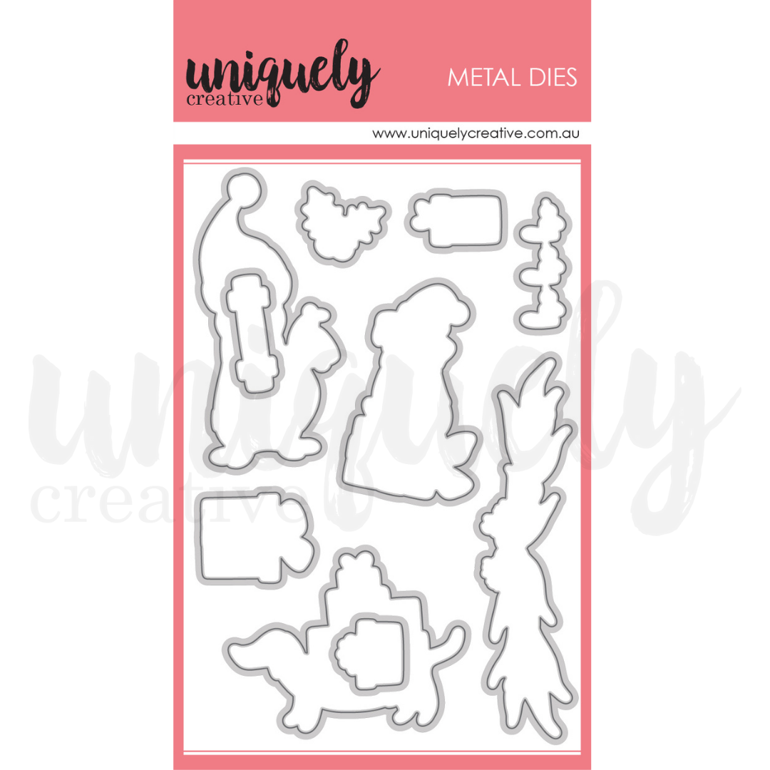 Uniquely Creative - SANTA PAWS FUSSY CUTTING DIE