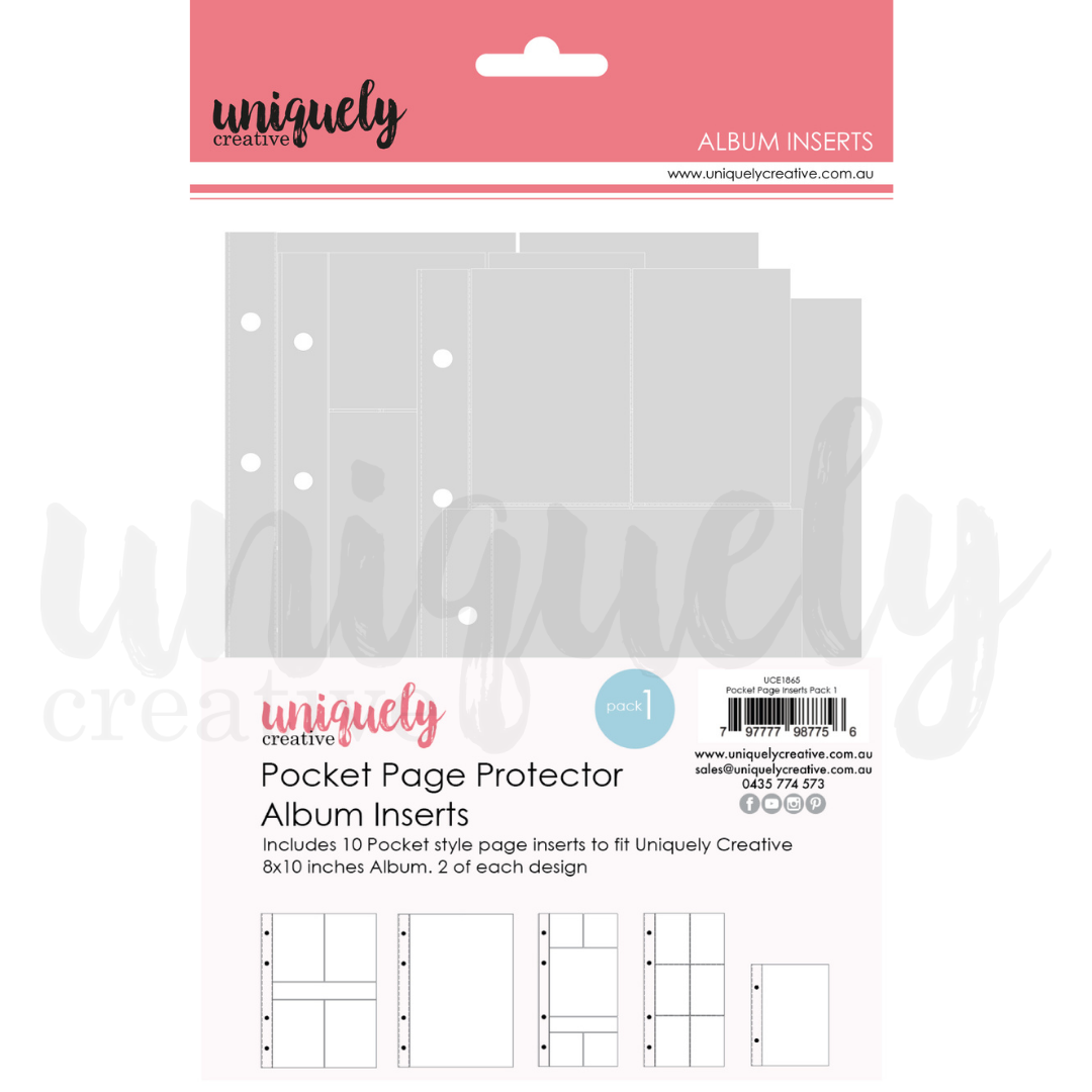 Uniquely Creative Pocket Page Album Inserts - Pack 1