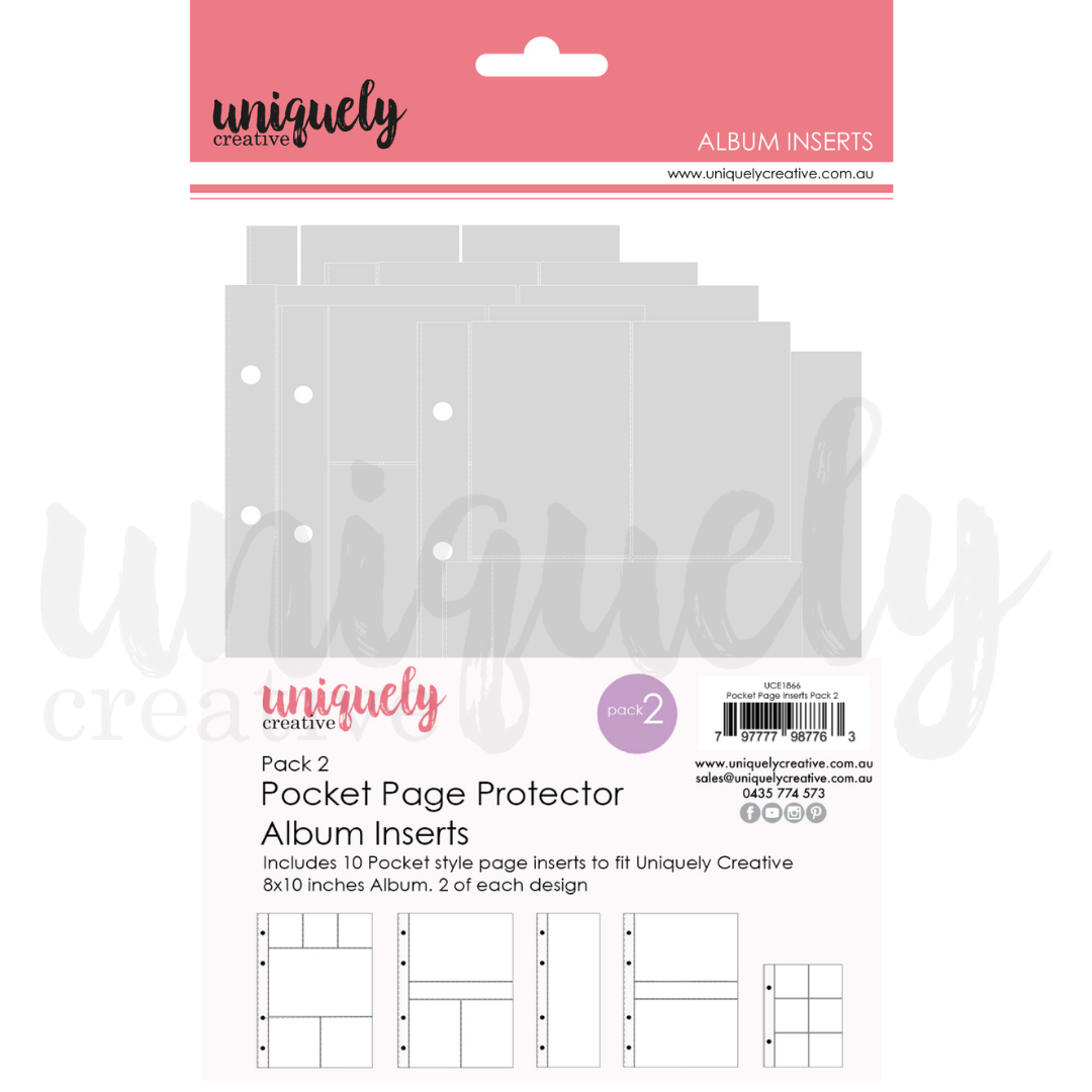 Uniquely Creative Pocket Page Album Inserts - Pack 2