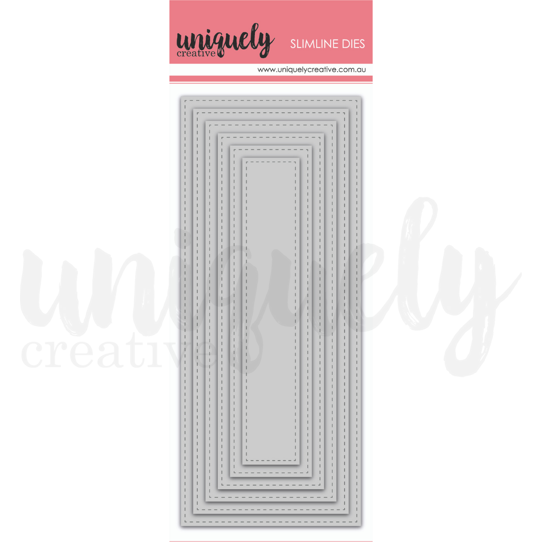 Uniquely Creative - Slim Stitched Nesting Rectangles Die