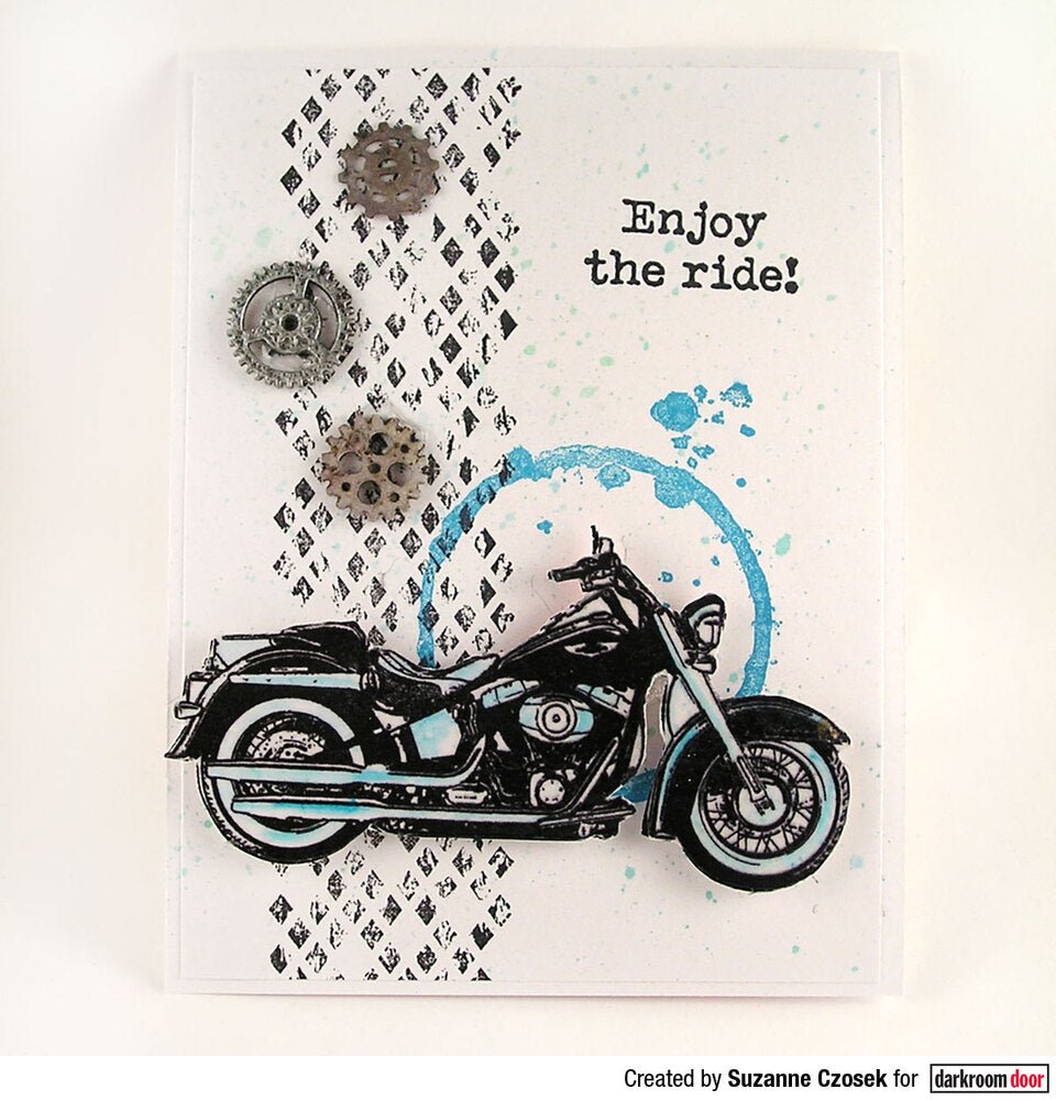 Abstract Stamp - Distressed Diamonds - Crafty Divas