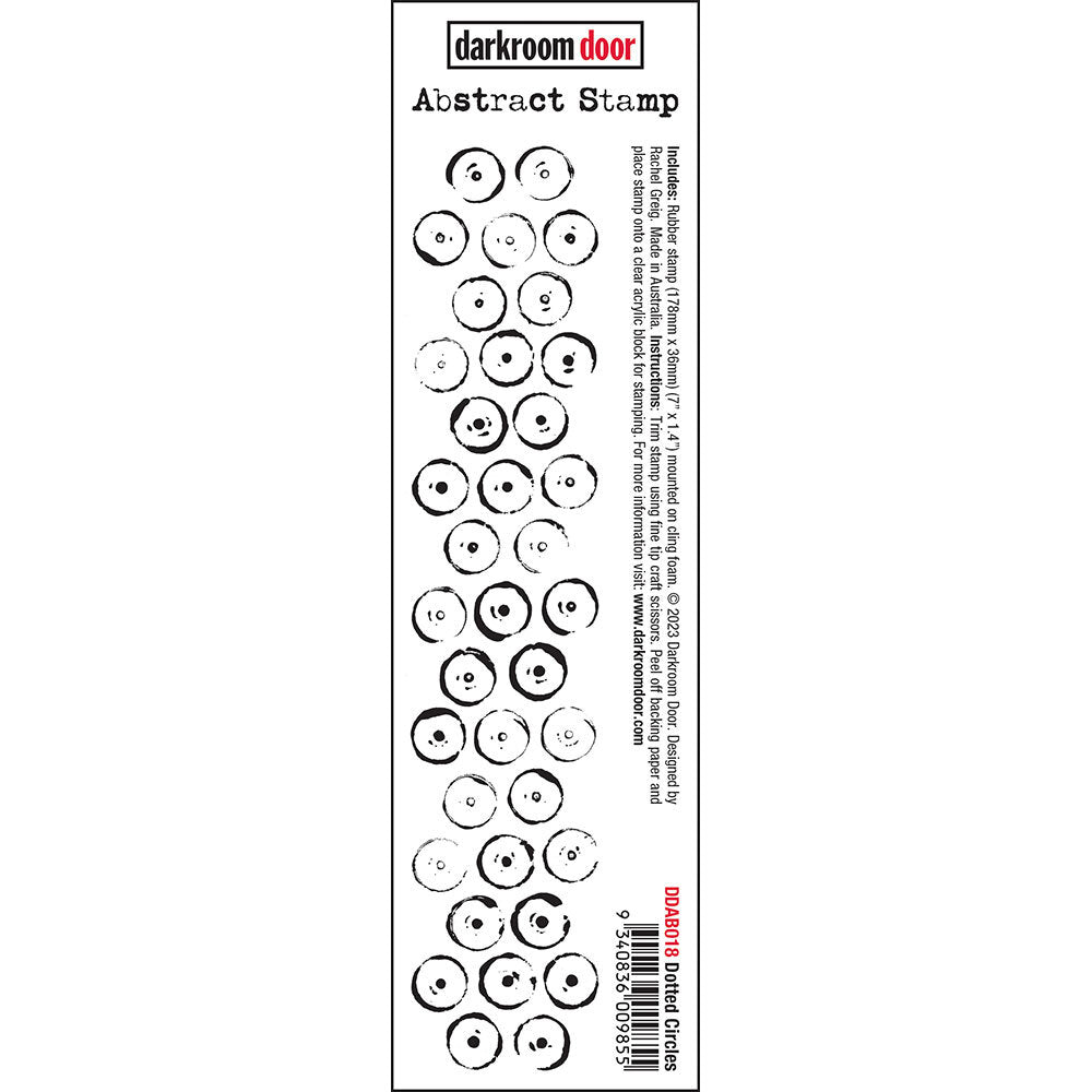 Abstract Stamp - Dotted Circles - Crafty Divas
