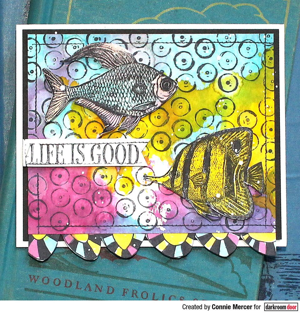 Abstract Stamp - Dotted Circles - Crafty Divas