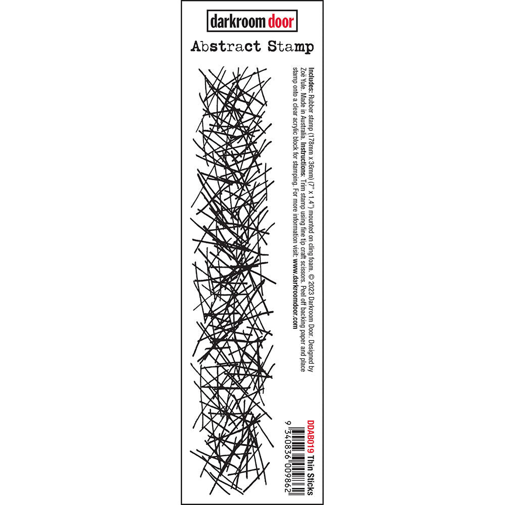 Abstract Stamp - Thin Sticks - Crafty Divas