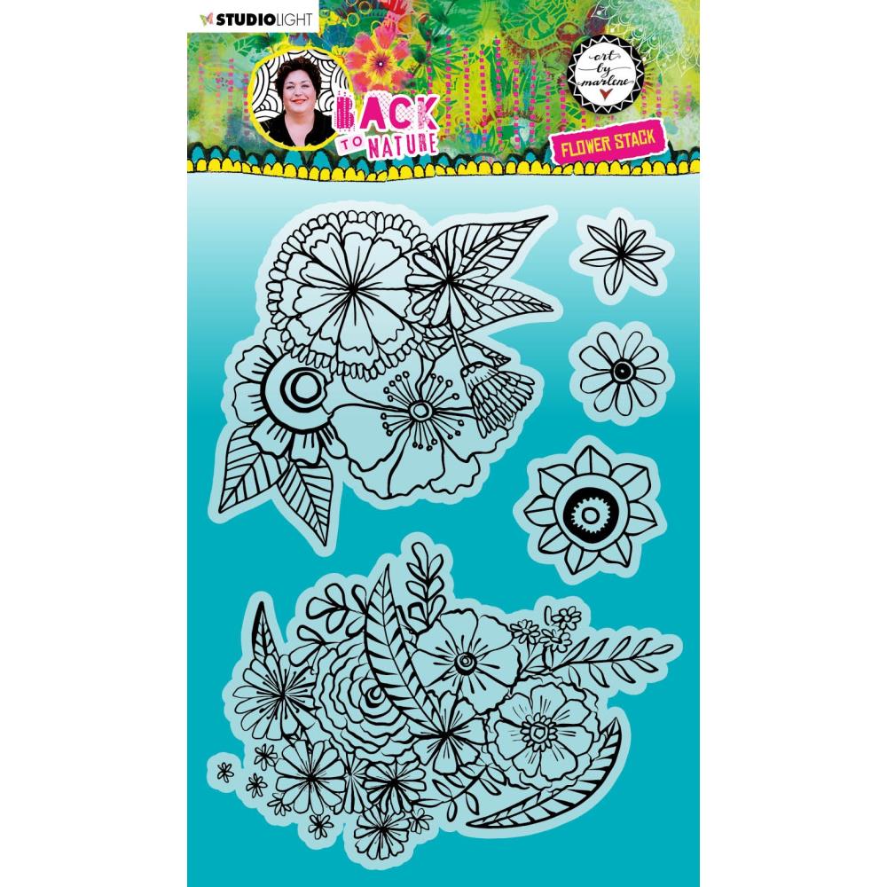 Art By Marlene Back To Nature Clear Stamps - Flower Stack - Crafty Divas