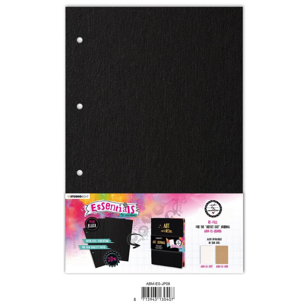 Art By Marlene Journal Pages - Nr. 08. Black - Crafty Divas