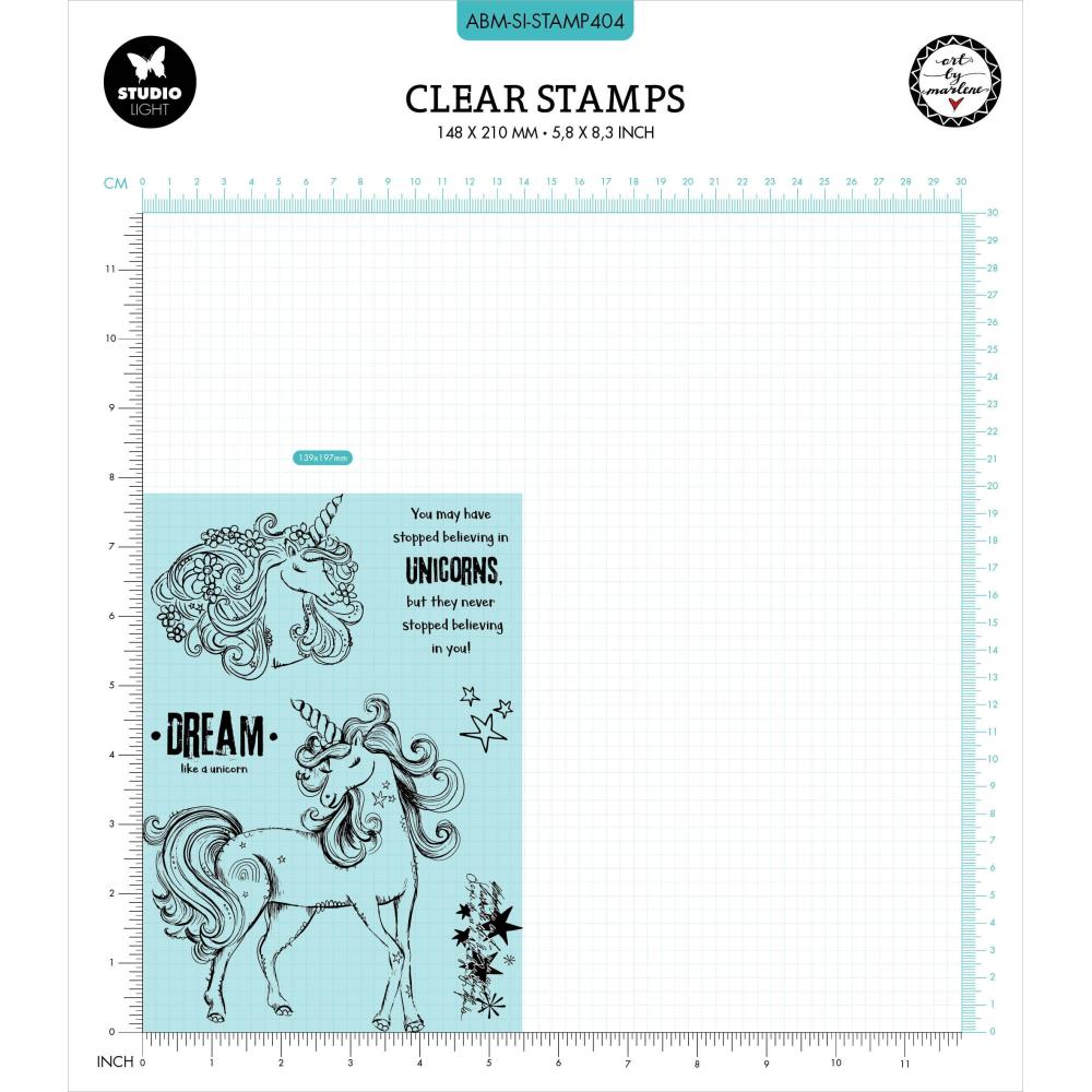 Art By Marlene Signature Collection Stamp - Nr. 404 Unicorn Dreams - Crafty Divas