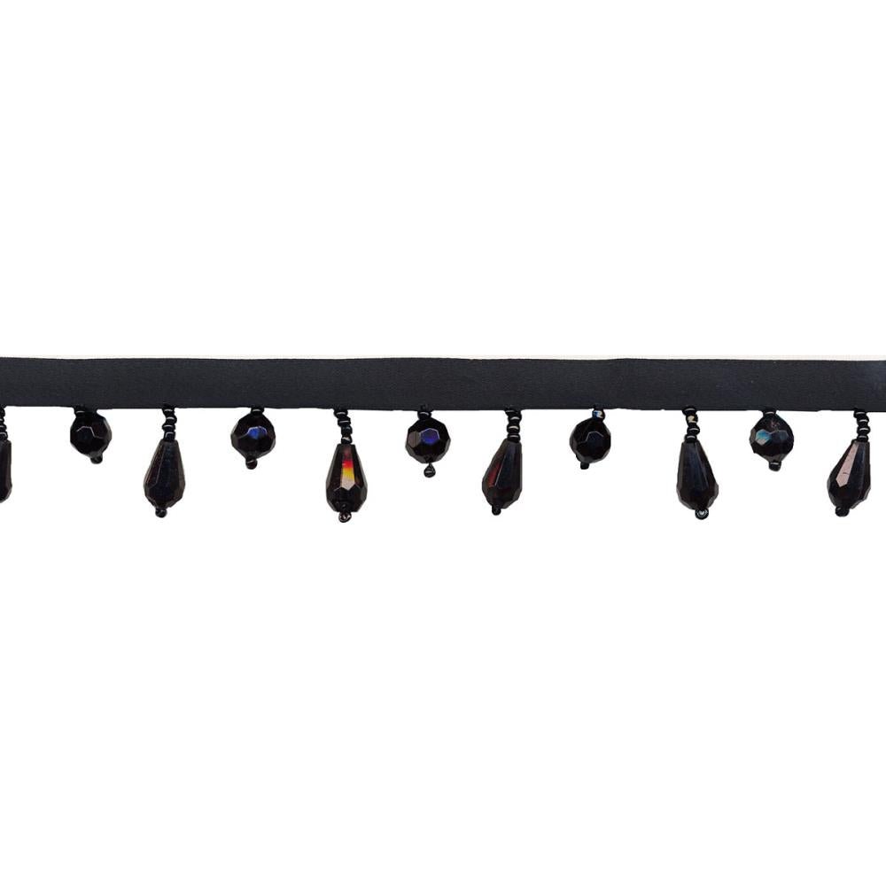 Beaded Fringe- Black - Crafty Divas