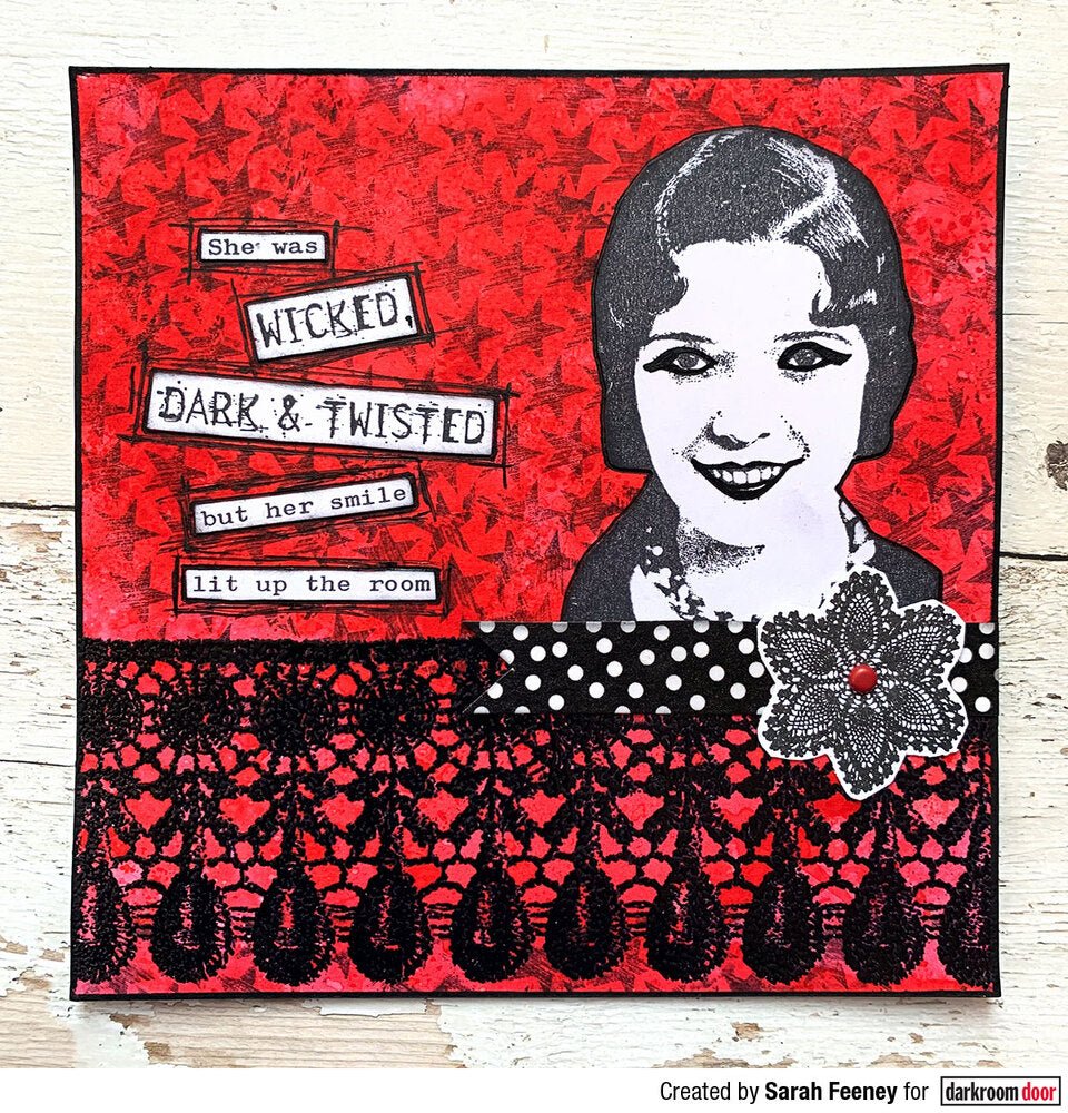 Border Stamp - Loopy Lace - Crafty Divas