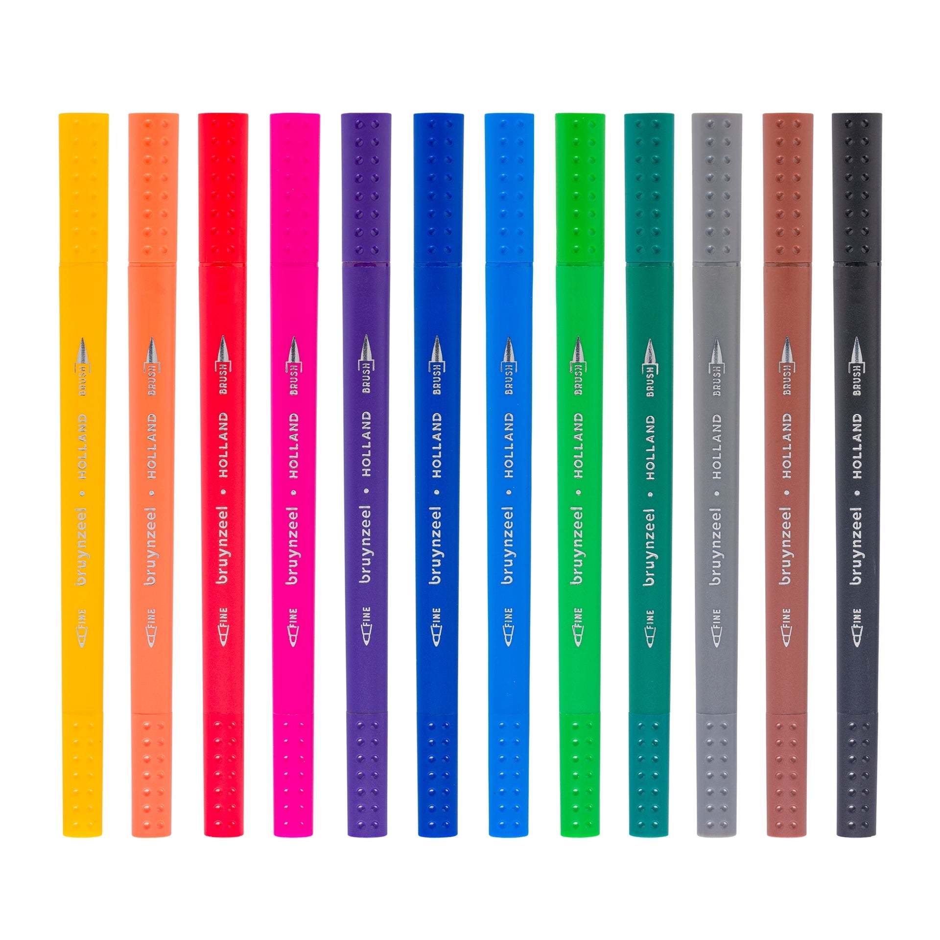 BRUYNZEEL FINELINER BRUSHPEN - SET 12 - Crafty Divas