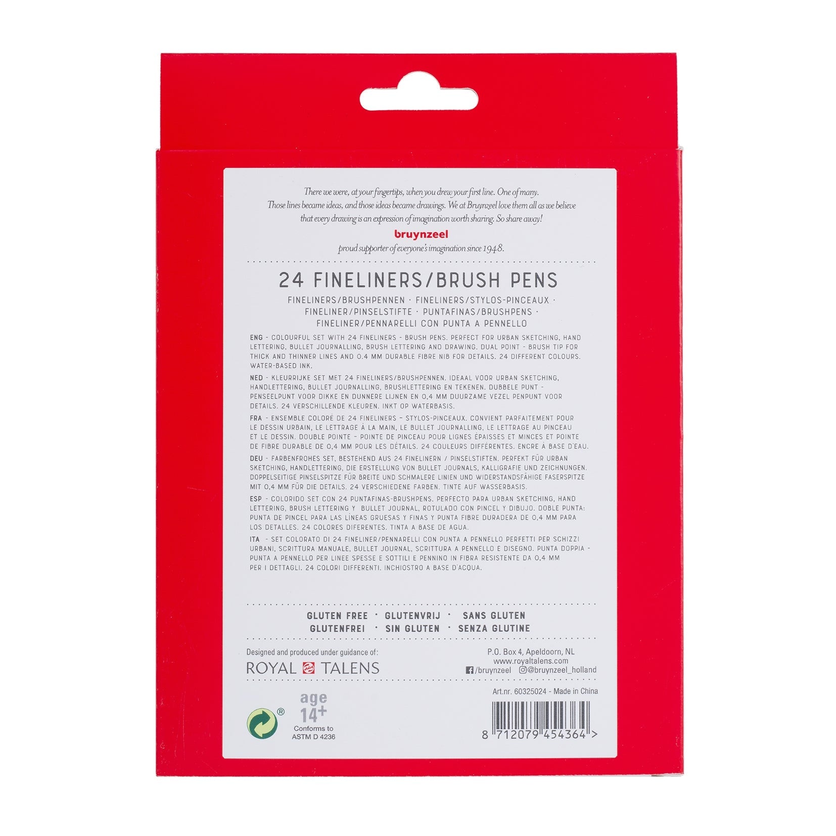 BRUYNZEEL FINELINER BRUSHPEN - SET 24 - Crafty Divas