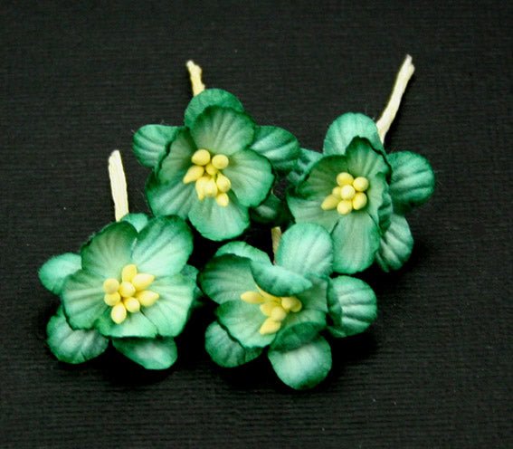Cherry Blossoms - Sea Green - Crafty Divas
