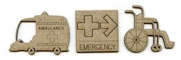 Chipboard Embellishments- Emergency Embellishments - Crafty Divas