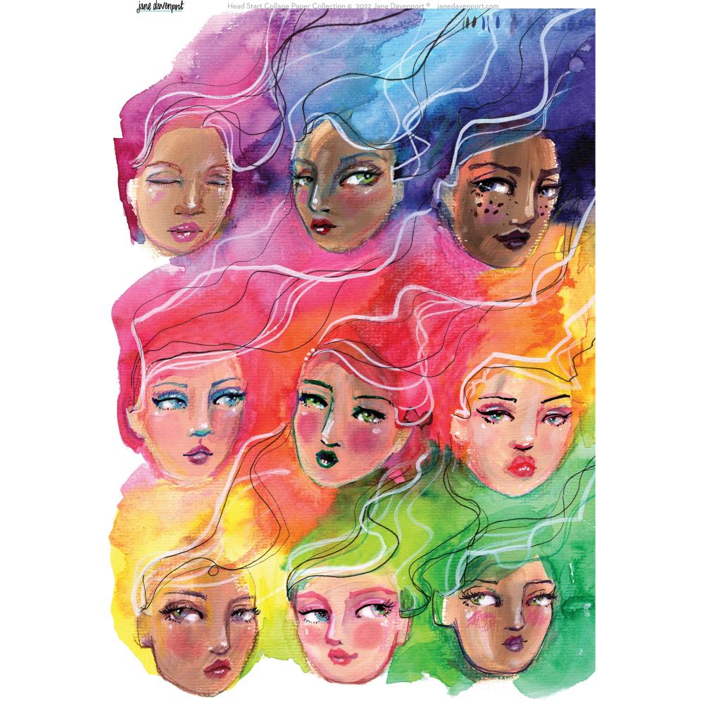 Collage Sheets By Jane Davenport Brighter Days - Crafty Divas