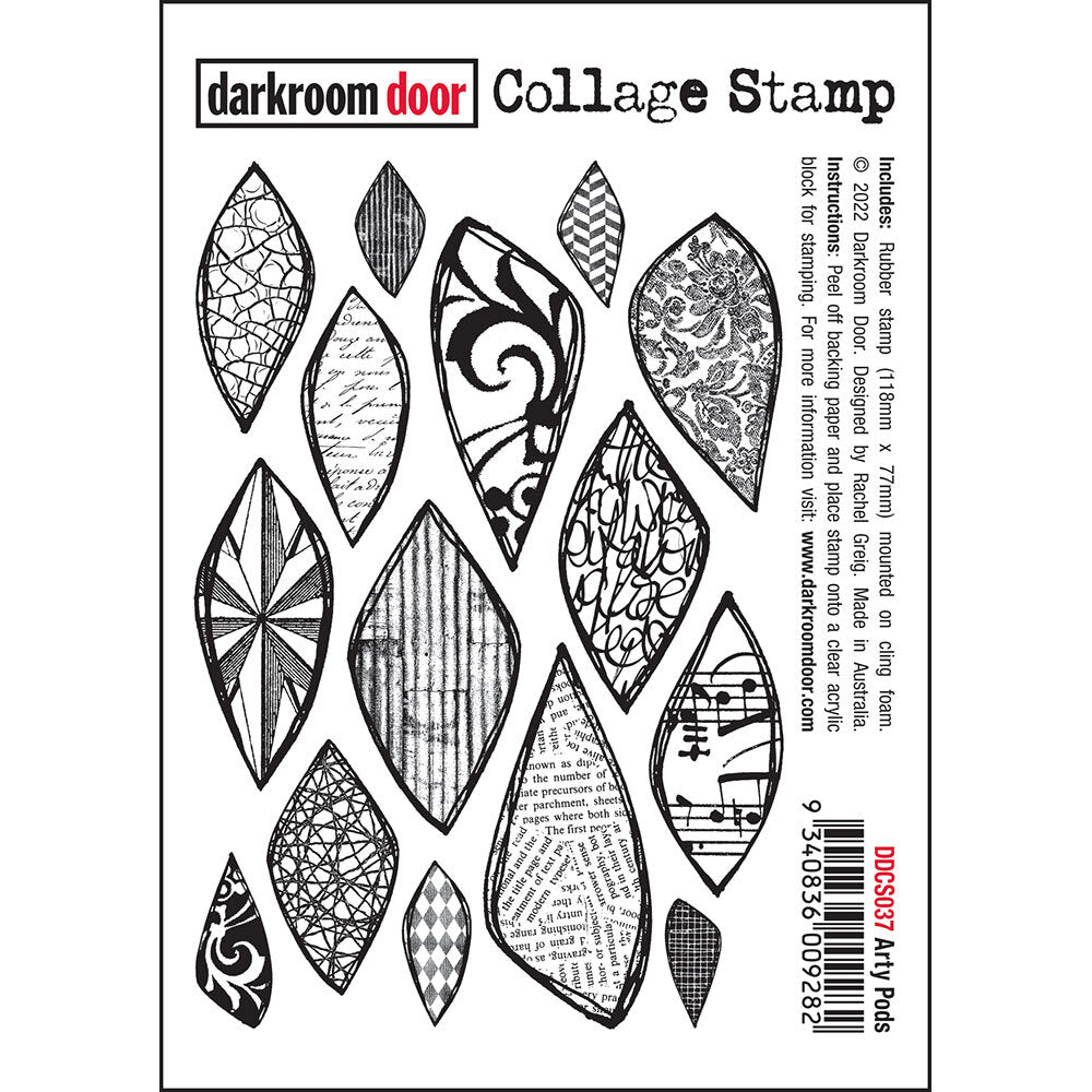 Collage Stamp - Arty Pods - Crafty Divas