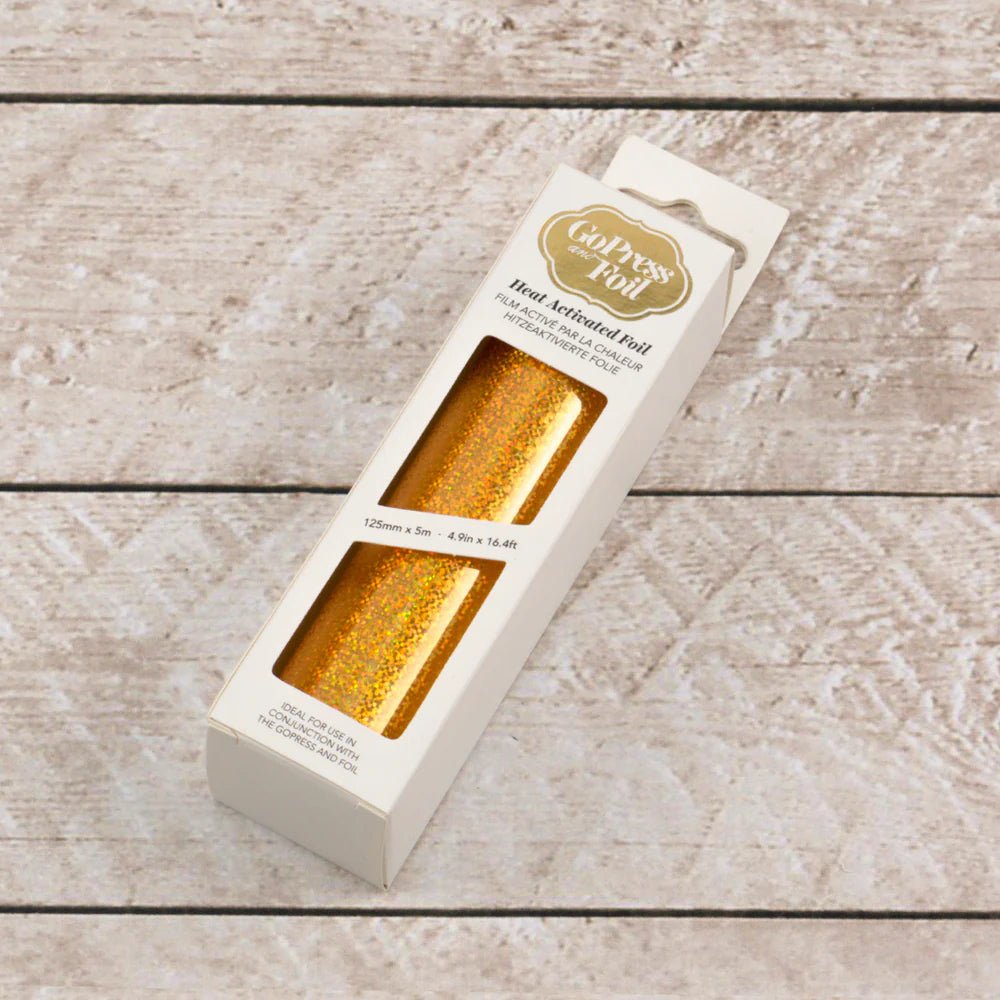 Couture Creations Heat Activated Foil - Gold Iridescent Speckled Pattern - Crafty Divas