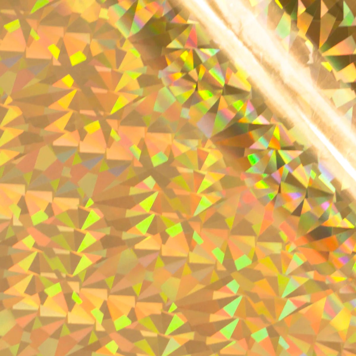 Couture Creations Heat Activated Foil - Gold Iridescent Triangular Pattern - Crafty Divas