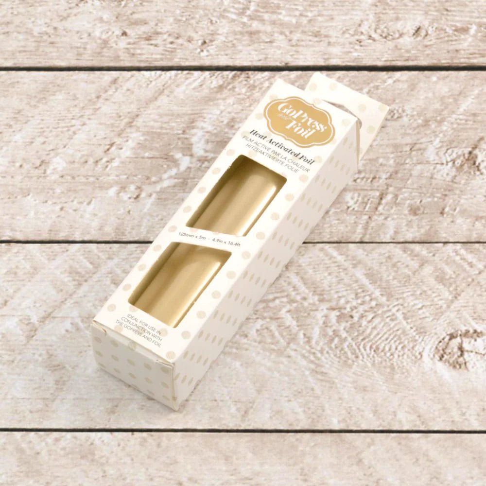 Couture Creations Heat Activated Foil - Gold Light Matte Finish - Crafty Divas