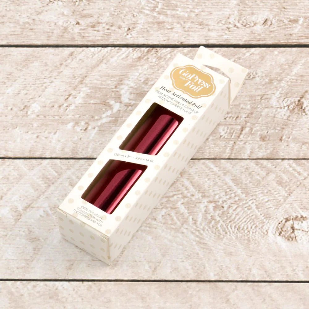 Couture Creations Heat Activated Foil - Maroon Matte Finish - Crafty Divas