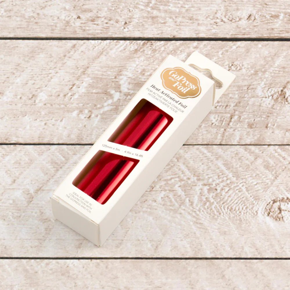 Couture Creations Heat Activated Foil - Red Iridescent Finish - Crafty Divas