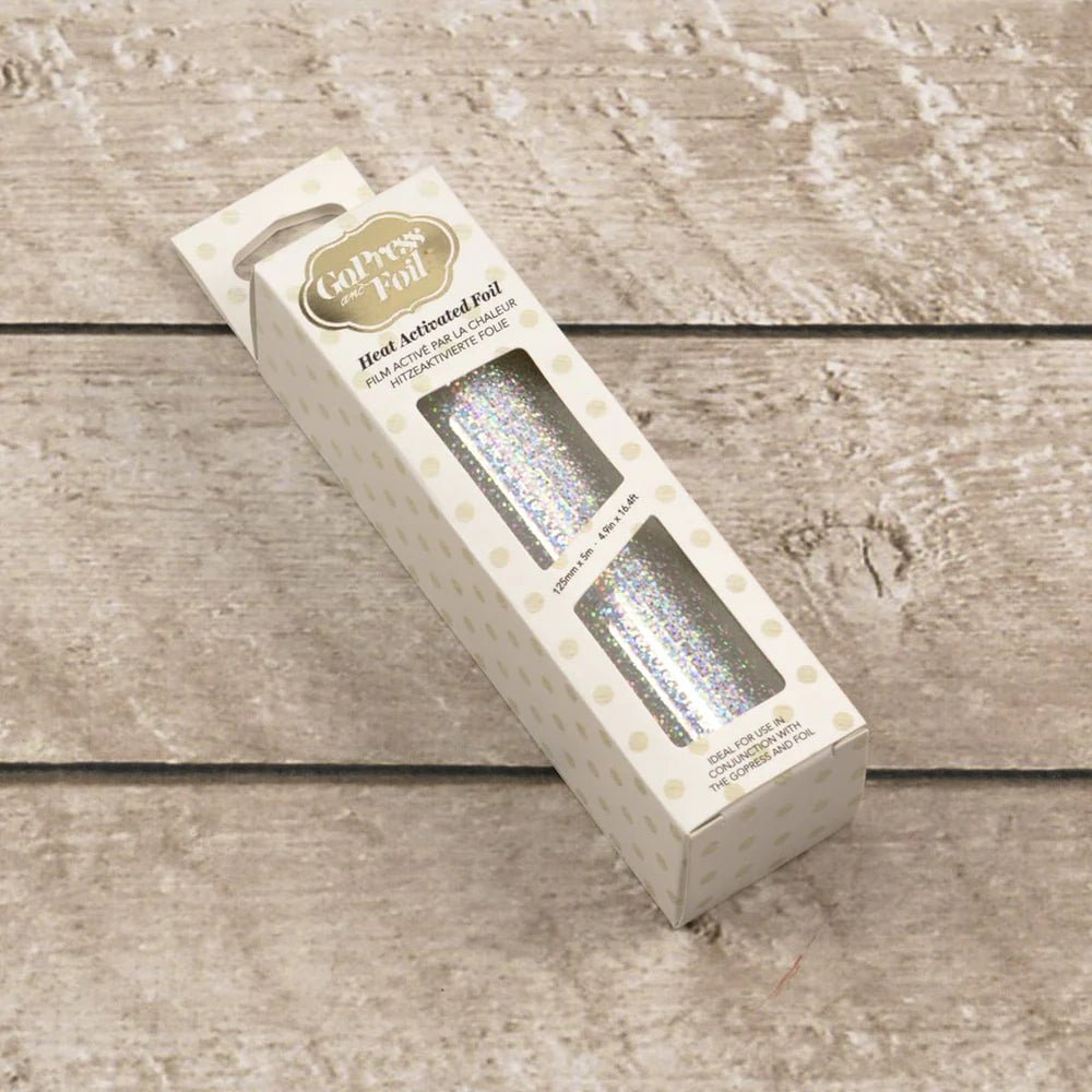 Couture Creations Heat Activated Foil - Silver Iridescent Speckled Pattern - Crafty Divas