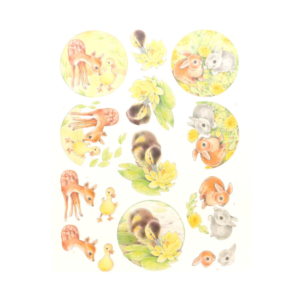 Couture Creations - Jeanine's Art - Young Animals - Ducklings and Rabbits - Crafty Divas