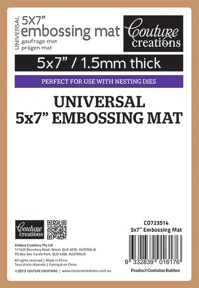 Couture Creations - Universal Latex Embossing Mat - Crafty Divas